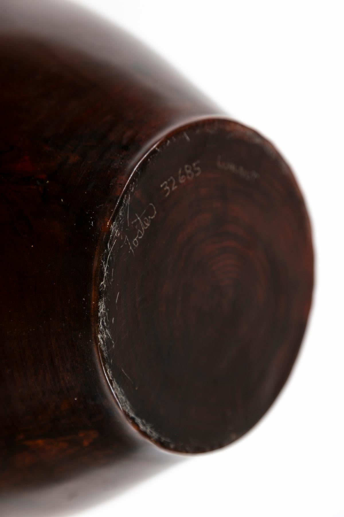 Vaso in noce tornito a mano, XX secolo, americano in vendita 2