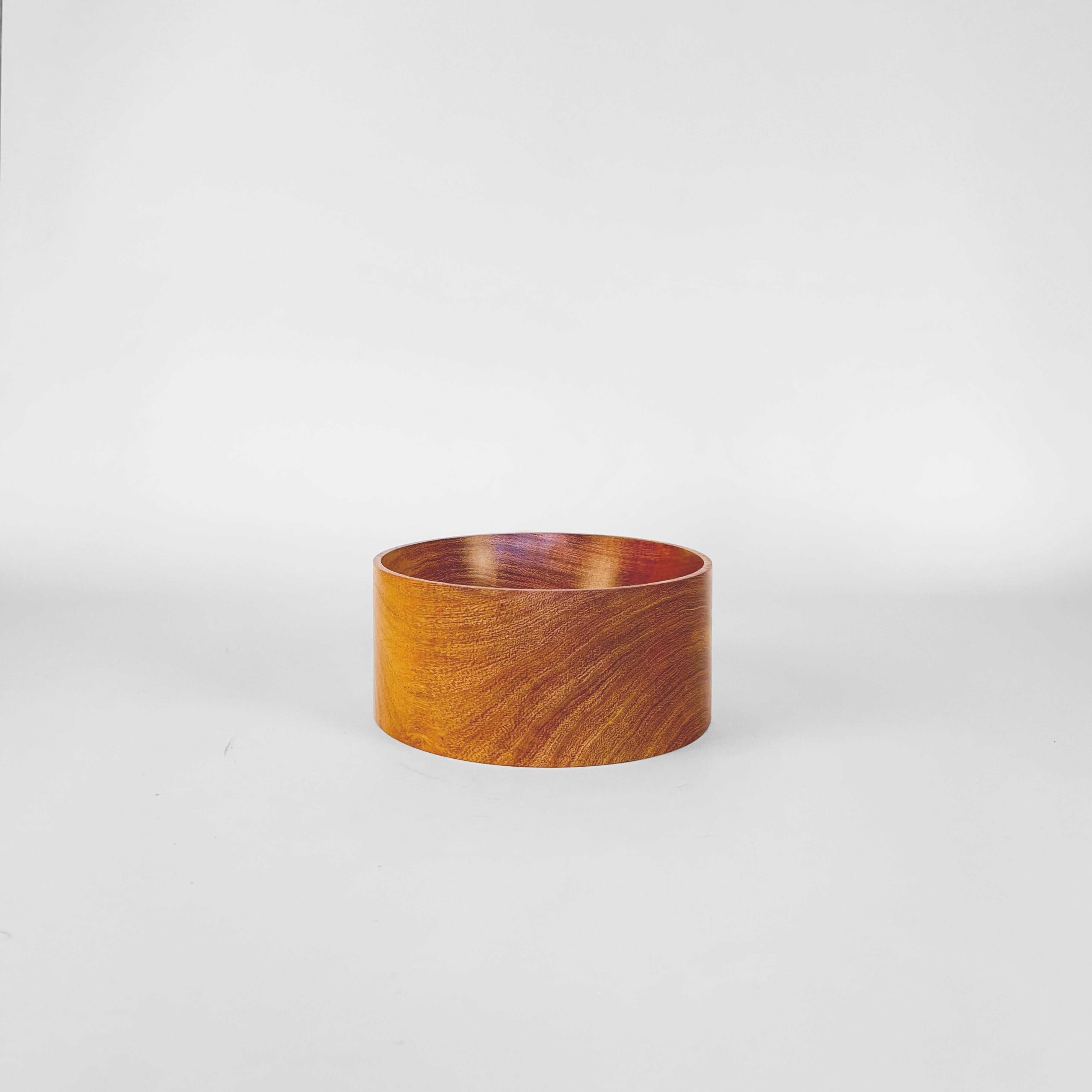 Hand-turned wooden bowl by Alta Pampa, Argentina.
The piece is made in Quebracho (Hardwood). The smooth finish reveals the material beautiful grain.
Stamped on the base.