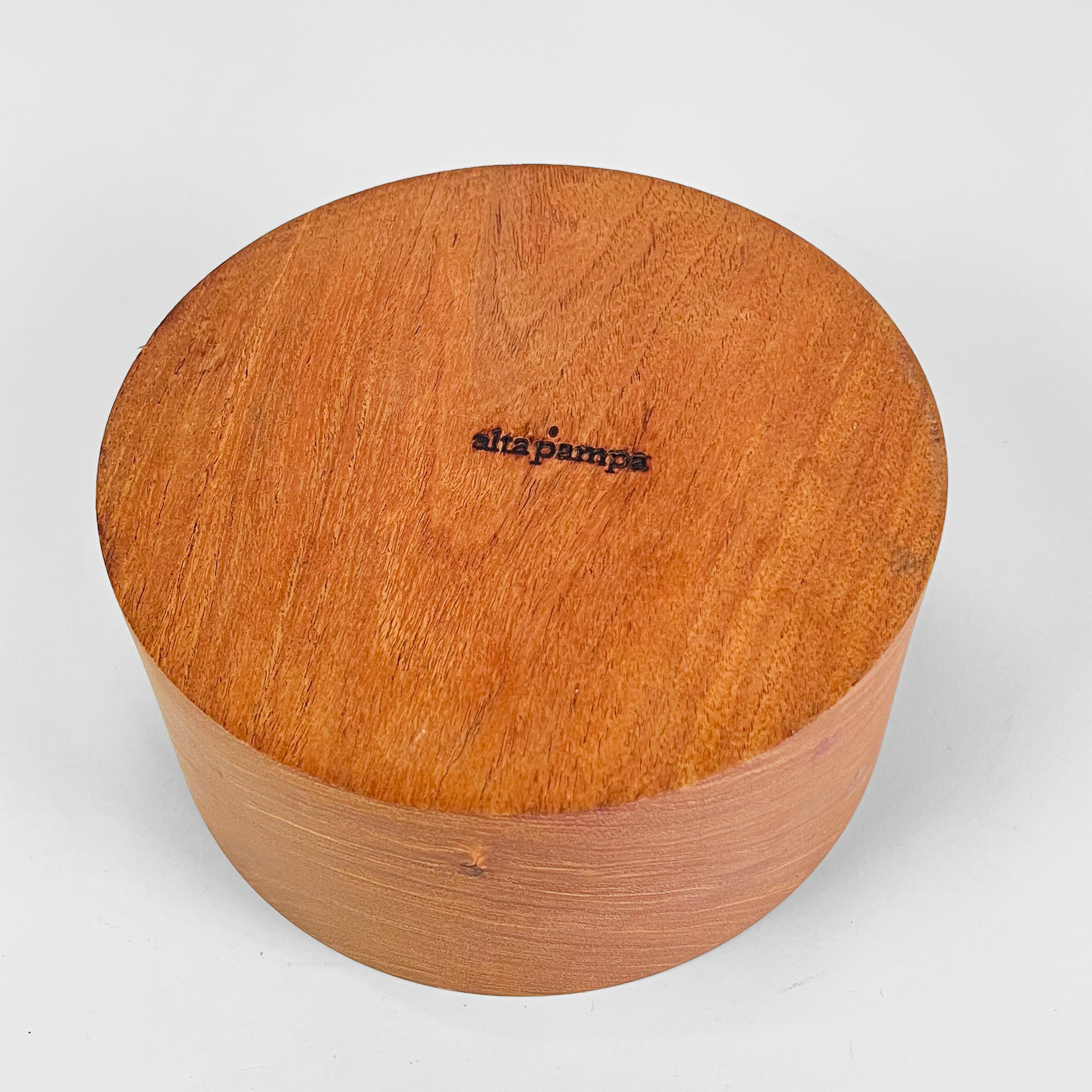 Contemporary Hand Turned Wooden Bowl by Alta Pampa, Argentina For Sale