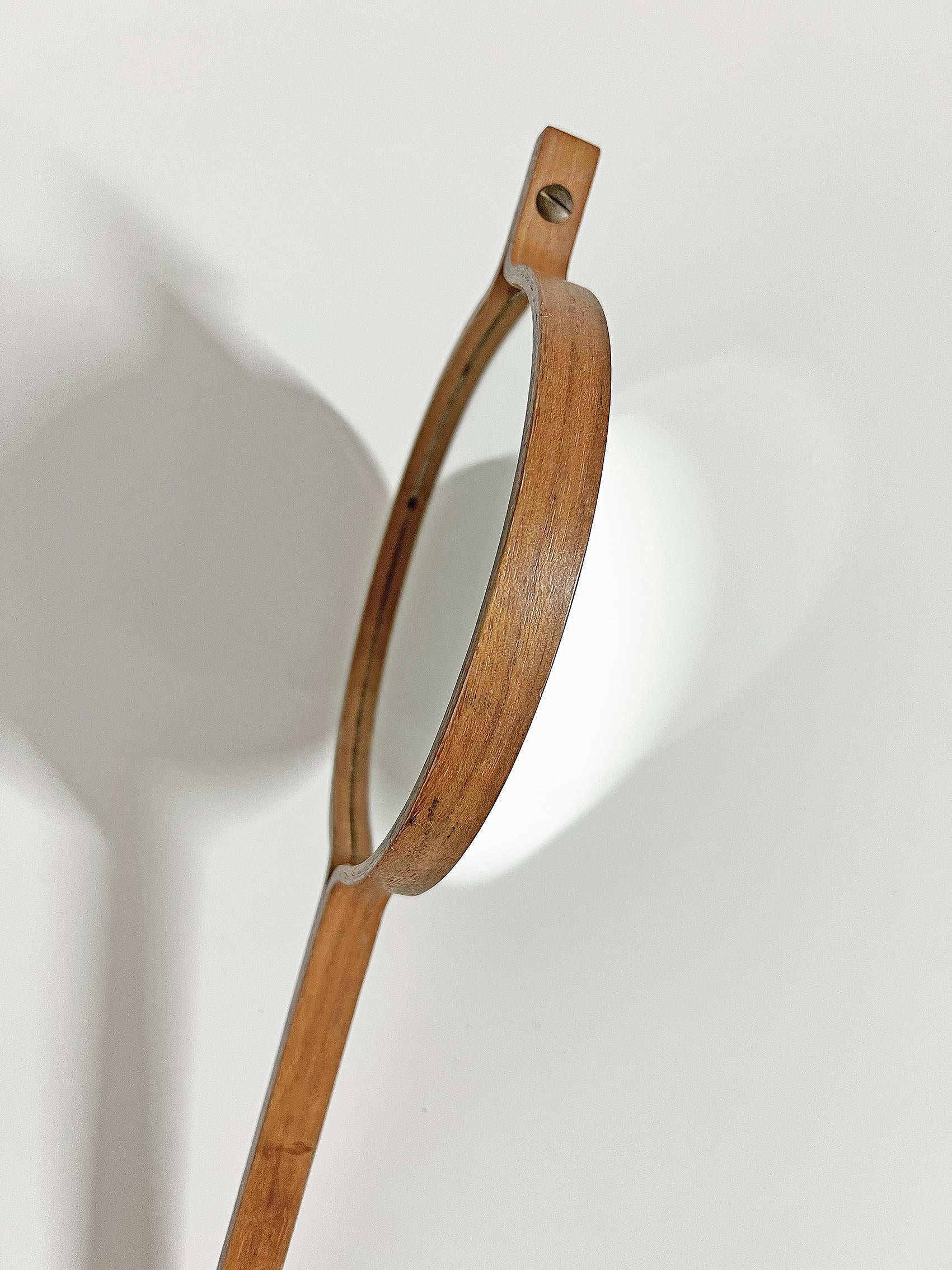 Hand/Wall Mirror in Teak by Bech & Starup Denmark -1960s For Sale 2