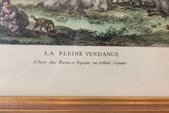 "La Pleine Vendange", French Grape Harvest-Hand Watercolored