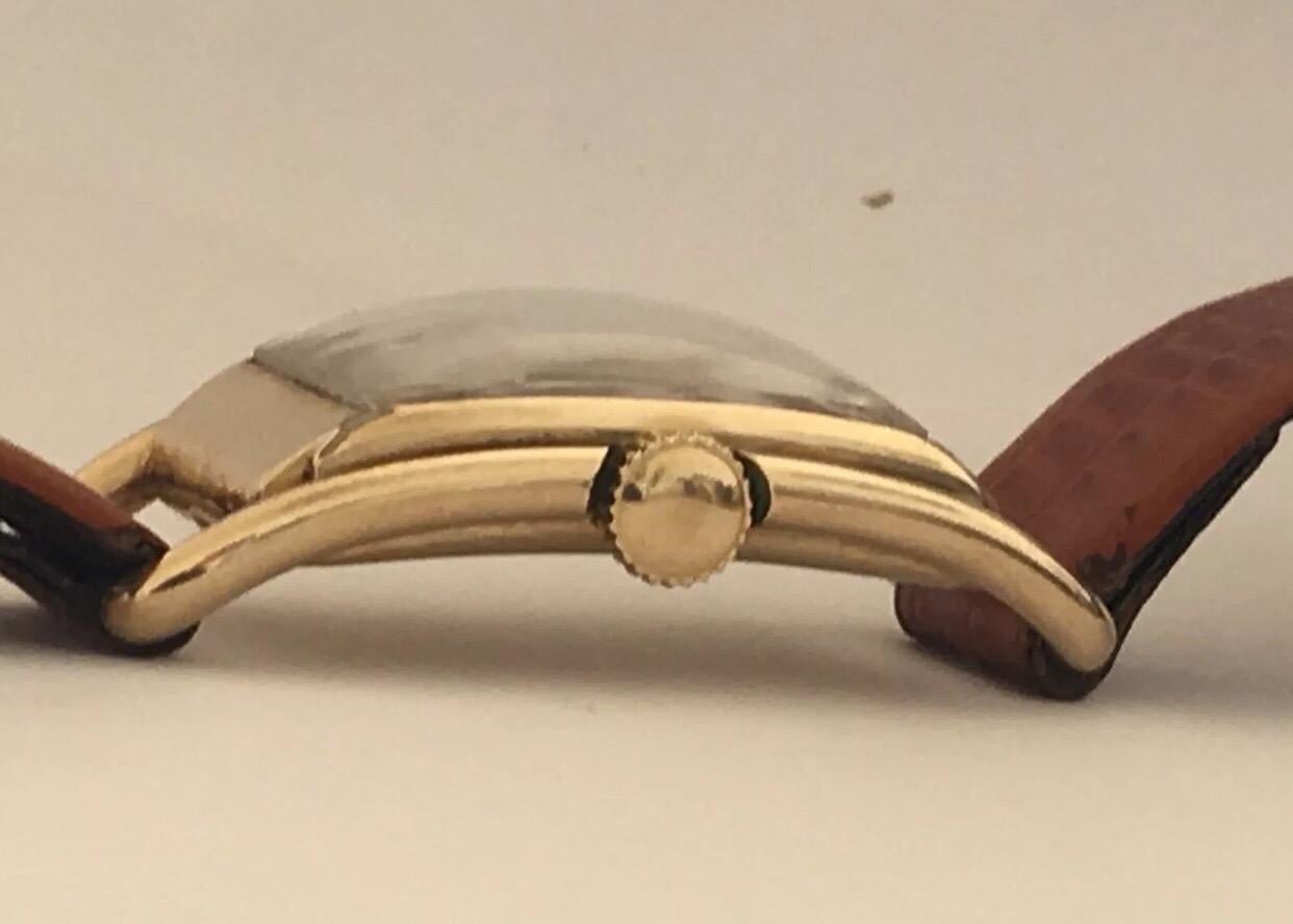 Hand-Winding 14 Karat Gold Filled 1950s Vintage Hamilton Wristwatch For Sale 1