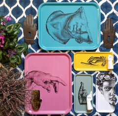 Großes Serviertablett aus handgefertigtem Holz