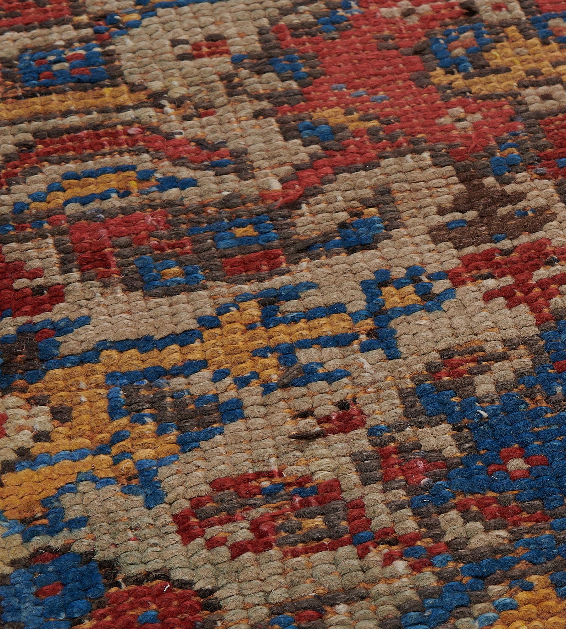 Runner Oushak antico multicolore floreale tessuto a mano In condizioni buone in vendita a West Hollywood, CA
