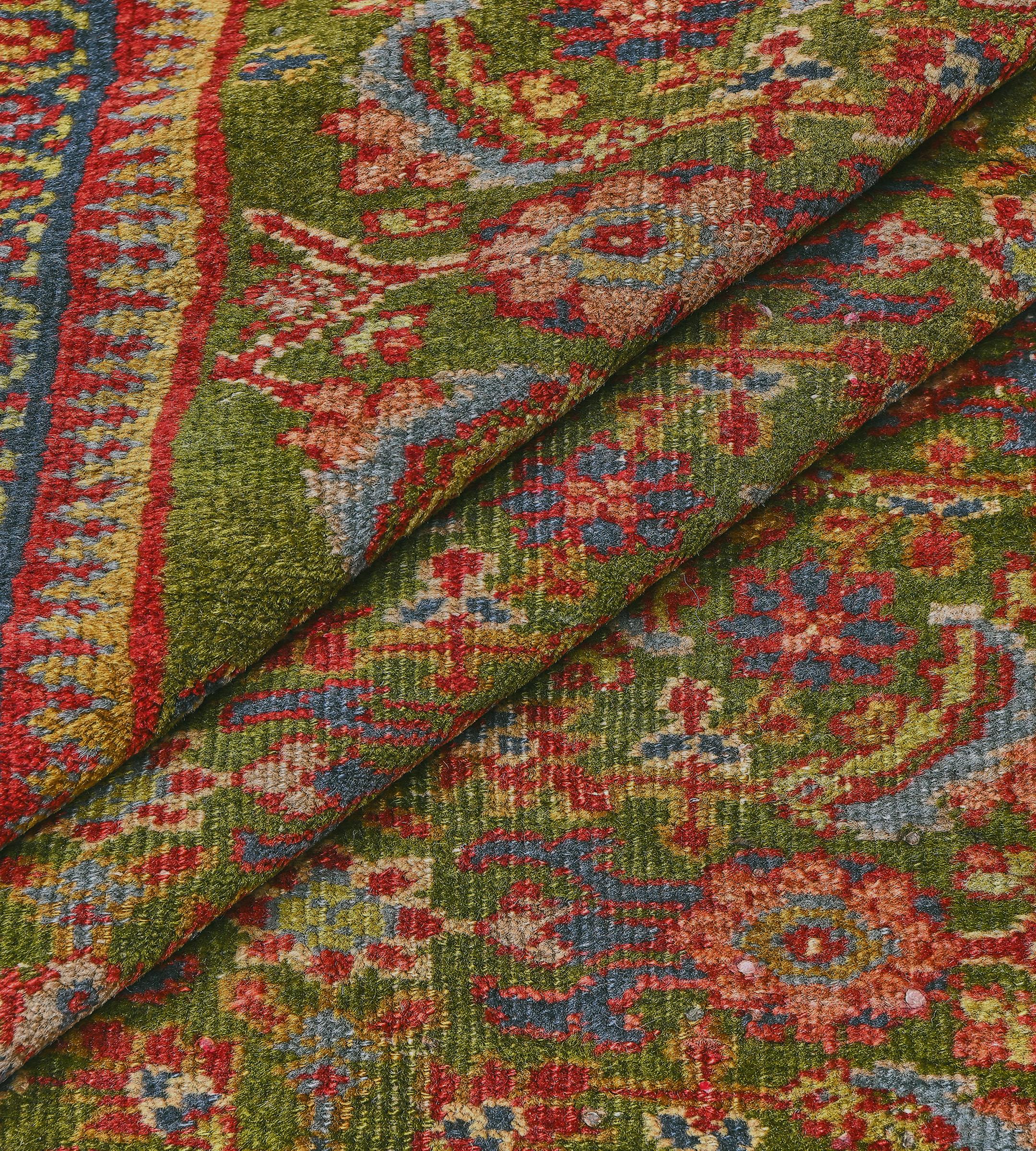 Tapis Sultanabad authentique tissé à la main en laine ancienne à motif Herati en vente 2