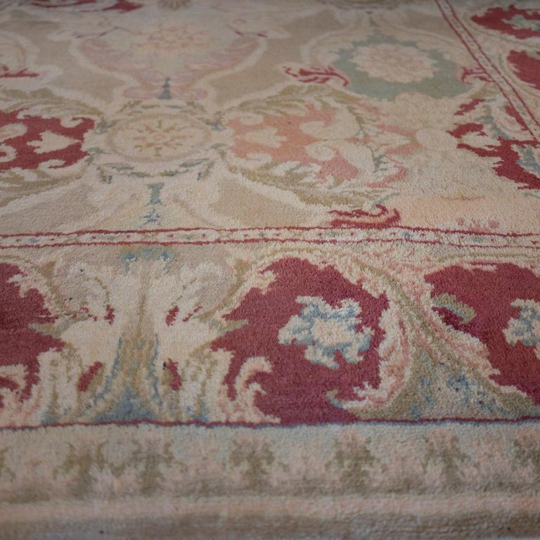 Handwoven Axminster Inspired Rug For Sale at 1stDibs