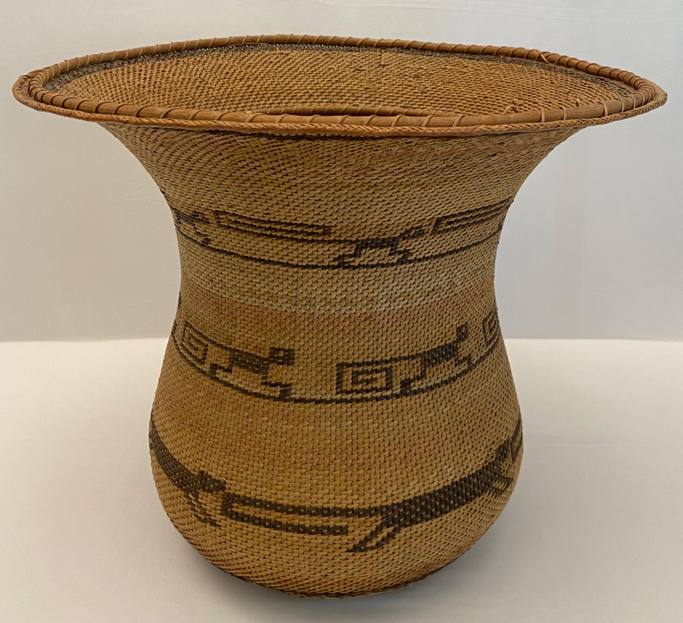 Venezuelan Hand Woven Basket by the Tribal People of the Amazon 