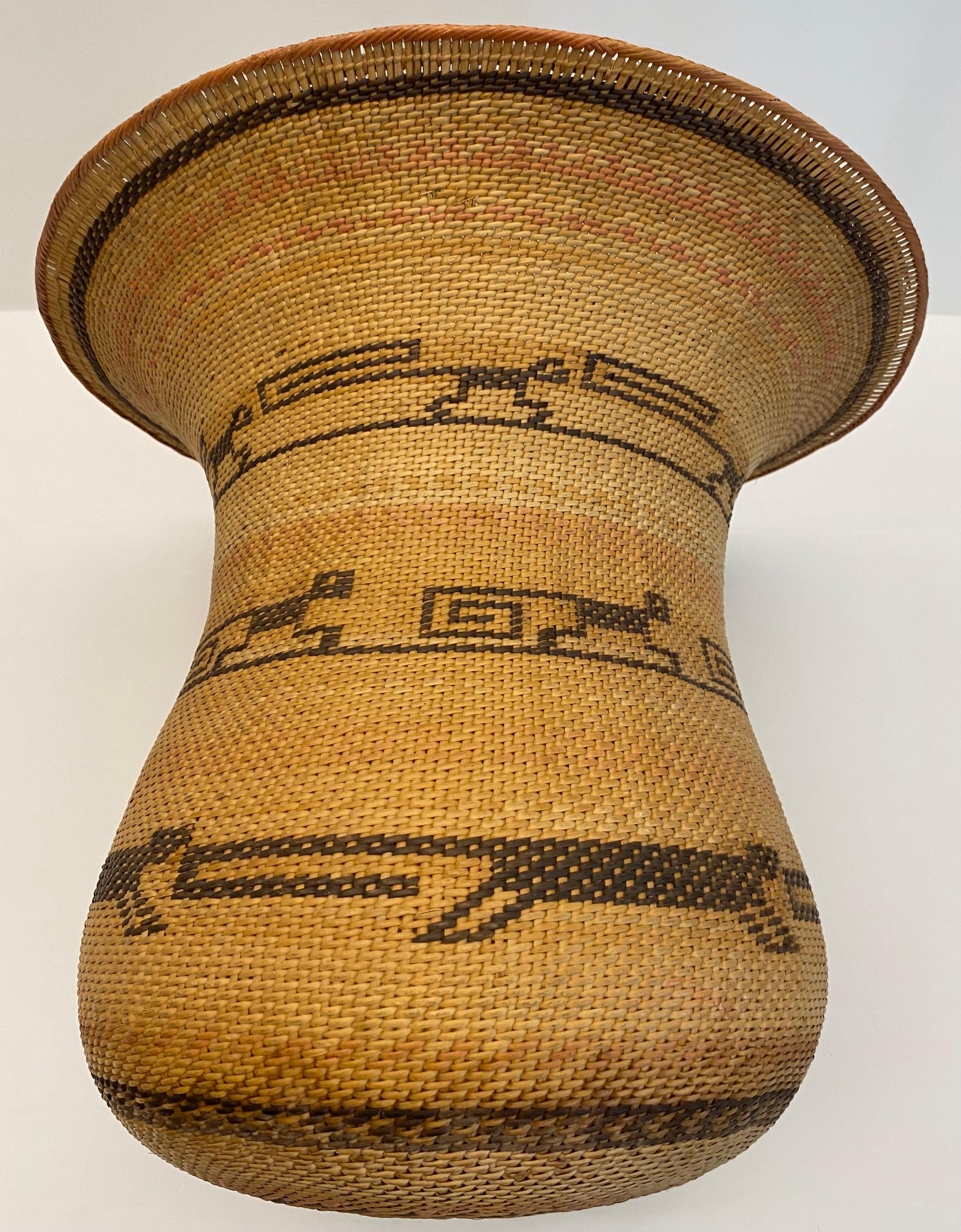 Hand Woven Basket by the Tribal People of the Amazon  1