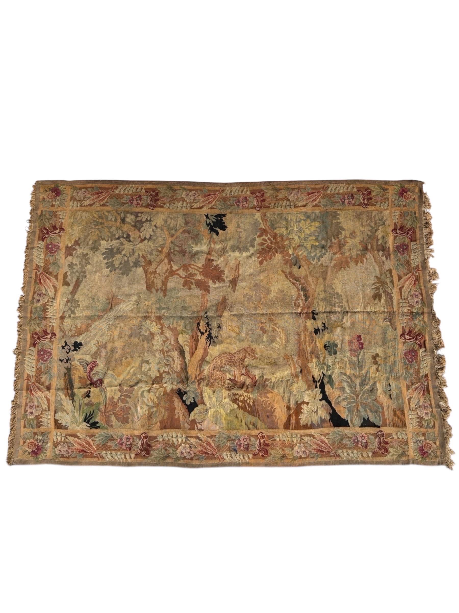Handgewebter belgischer Wandteppich, CIRCA 1850 im Zustand „Gut“ im Angebot in Sarasota, FL