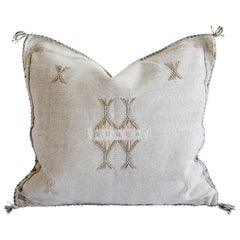 Handwoven Cactus Silk Moroccan Style Pillow