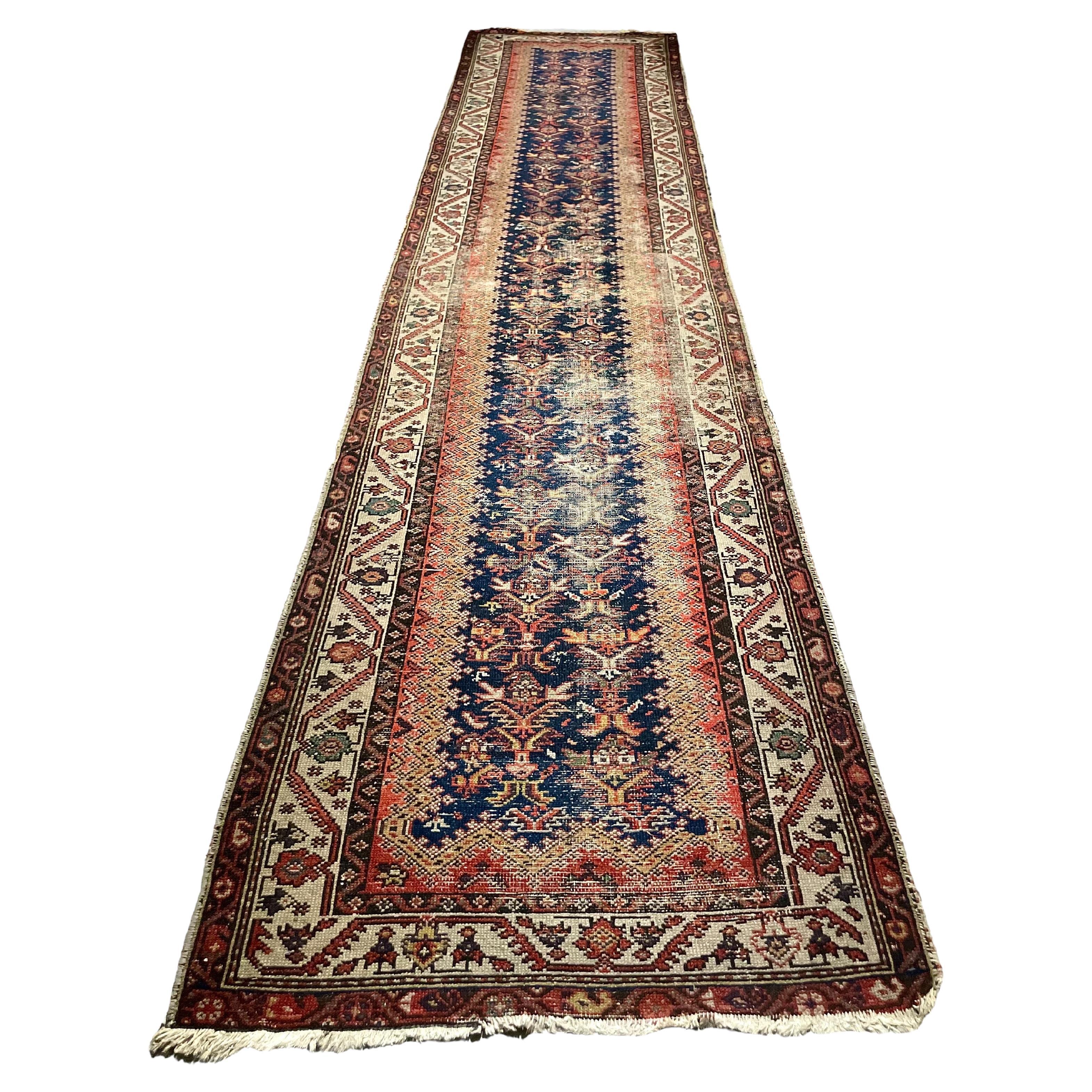Hand-Woven Caucasian Runner Rug