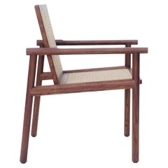 Hand-Woven Contemporary Chair in Chechén Tropical Wood