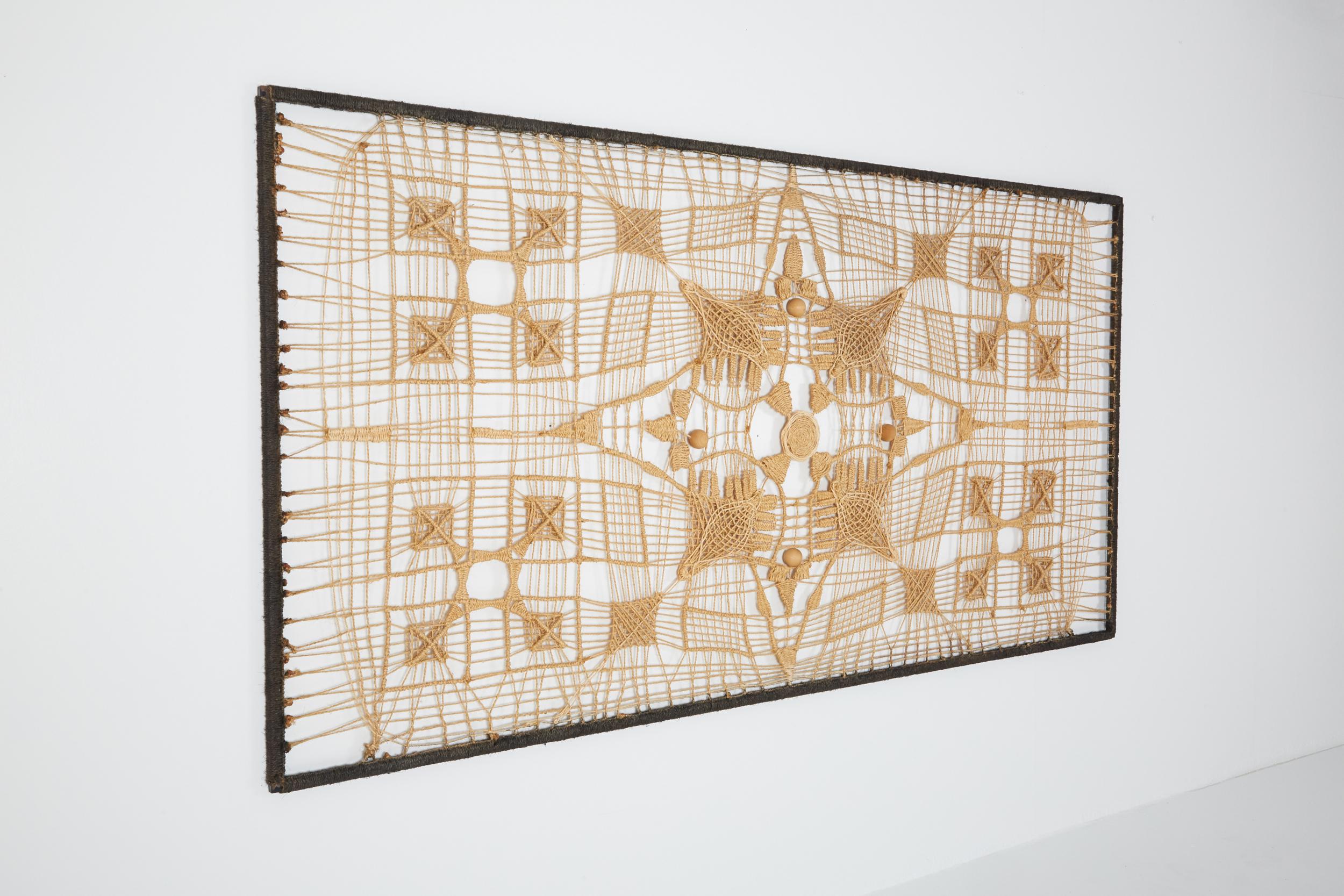 Mid-Century Modern Hand-Woven Craftsman Wall Artwork For Sale