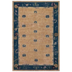 Handwoven Early 20th Century Wool Chinese Rug