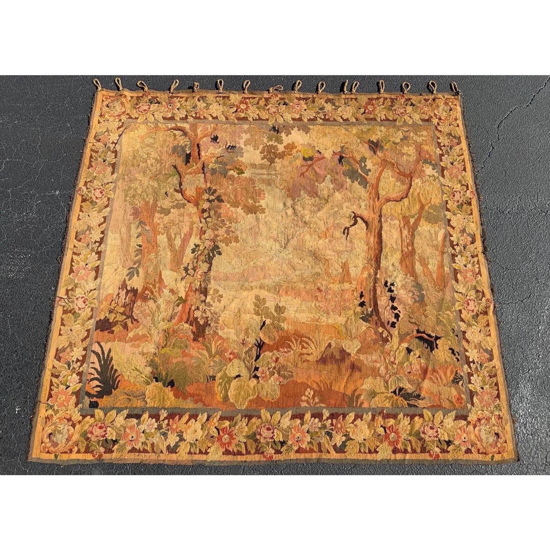 Tapiz francés tejido a mano, circa 1890 Francés en venta