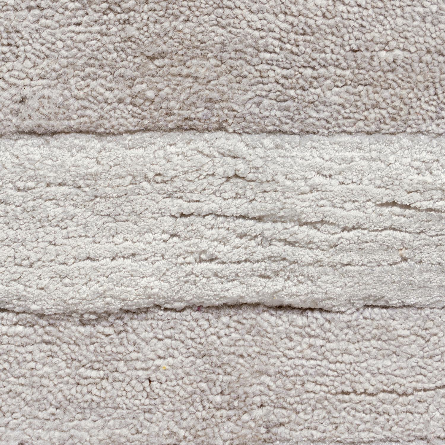 Polyester Tapis en viscose abstrait gris tissé à la main, 8' X 10' en vente