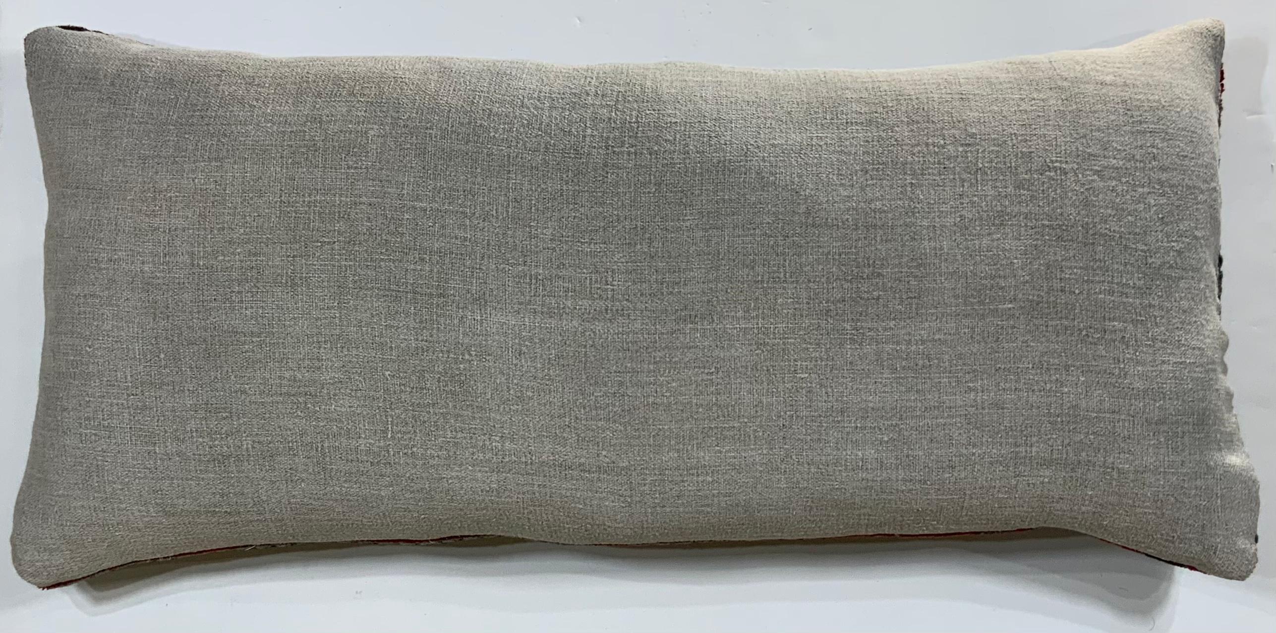 Handwoven Kazak Rug Pillow For Sale 4