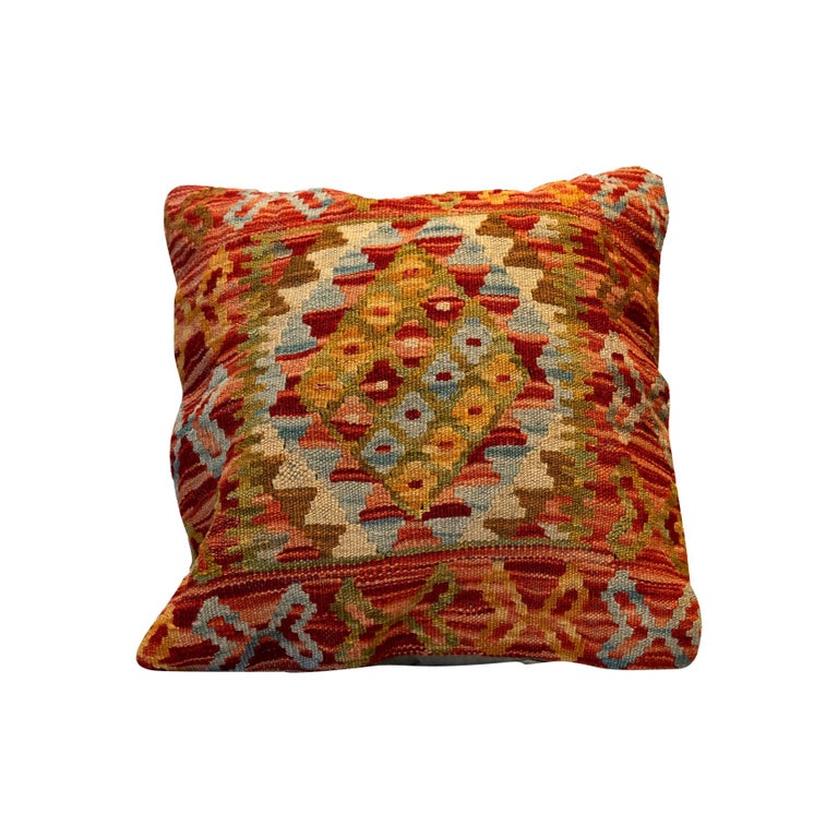 Handwoven Kilim Decorative Pillow Bench Cushion Cover Hand