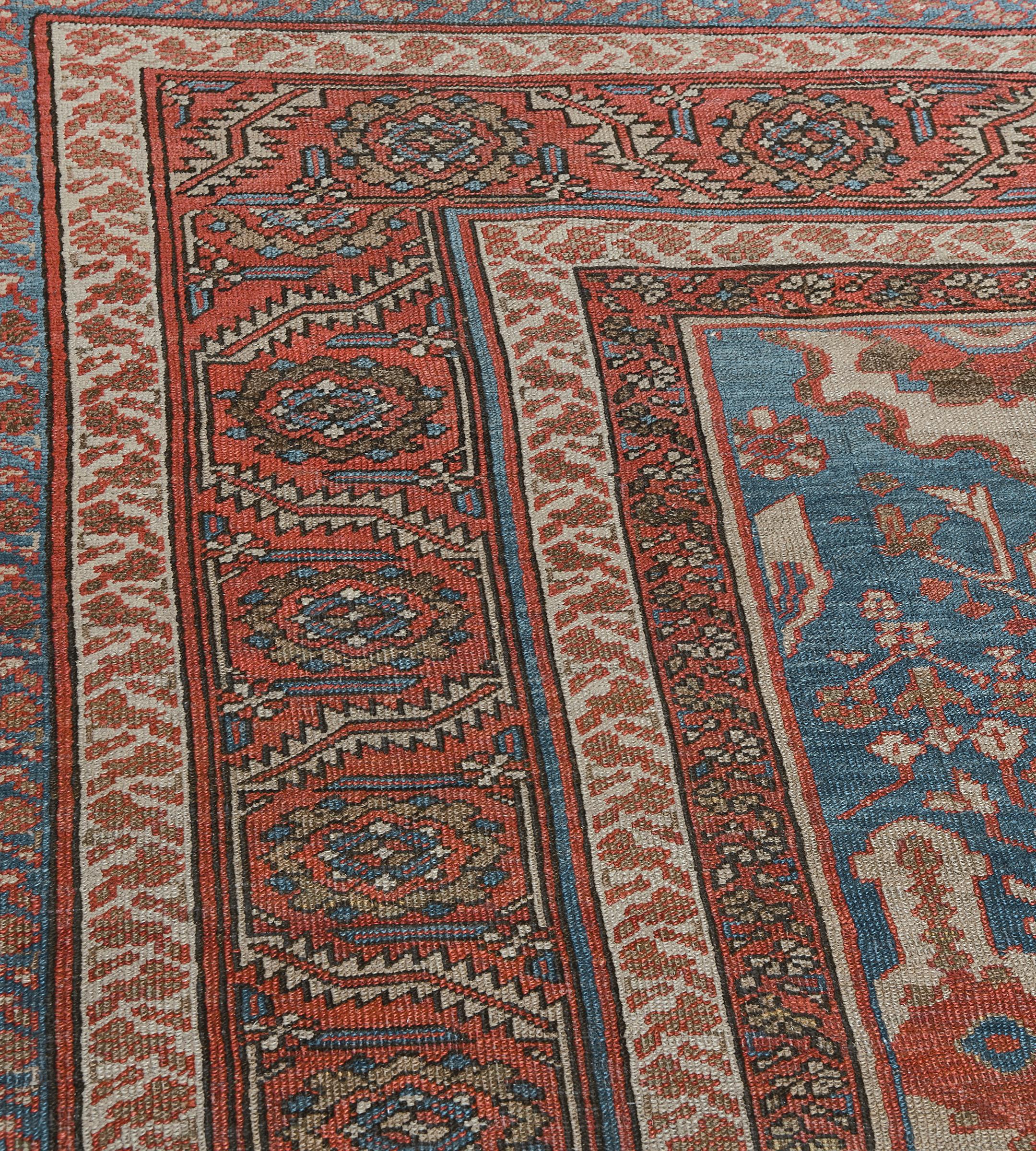 Tappeto Bakhshaish in lana della fine del XIX secolo, tessuto a mano, proveniente dalla Persia nord-occidentale In condizioni buone in vendita a West Hollywood, CA