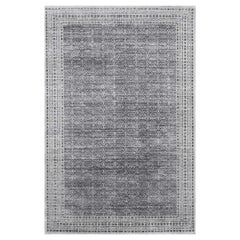 Hand Woven Luxury Charcoal / Silver Area Rug
