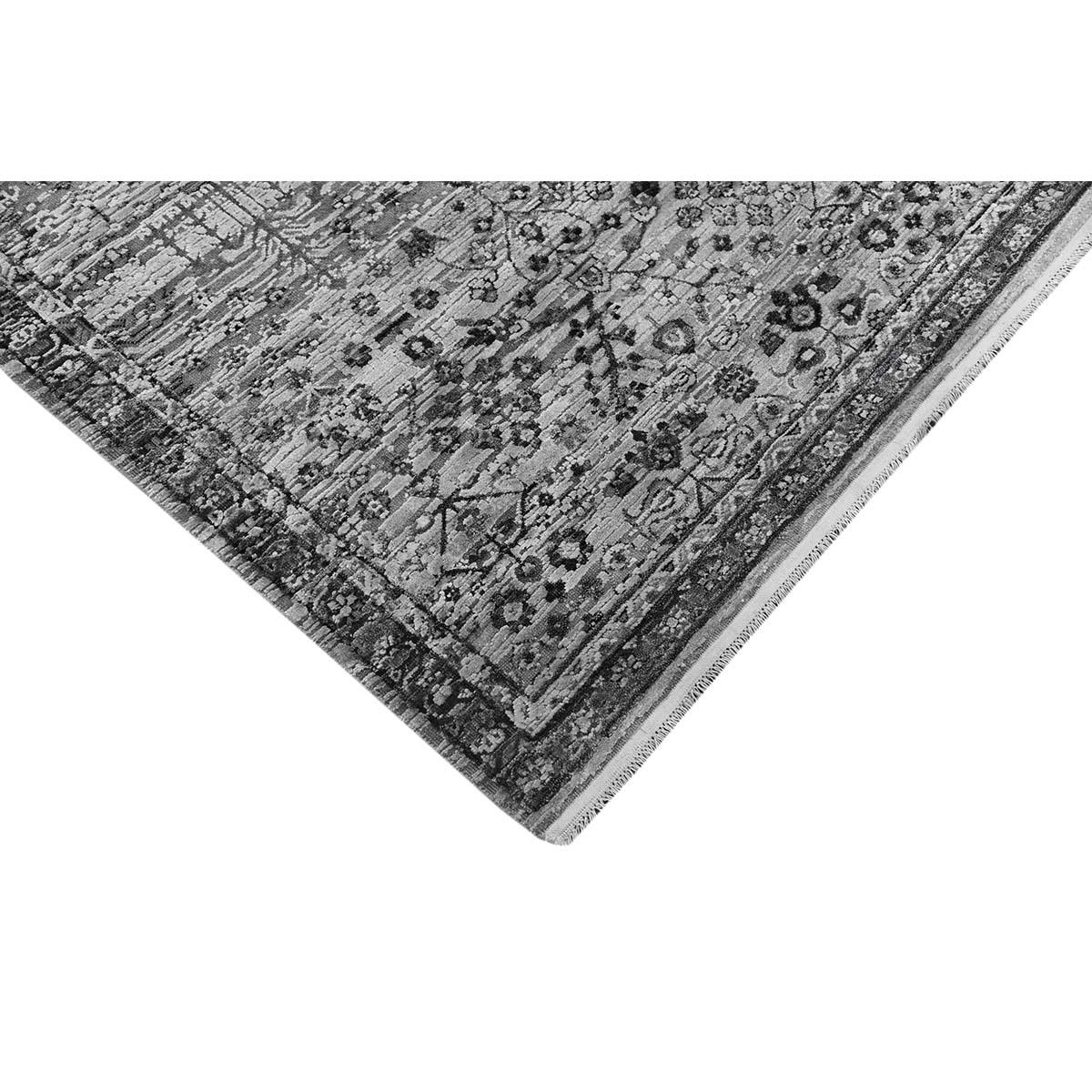 Hand-Knotted Hand Woven Luxury Gray Area Rug For Sale