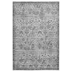 Handgewebter luxuriöser grauer Teppich 8''x10''