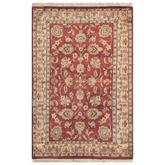 Handgewebter luxuriöser Kashan-Teppich in Rost / Elfenbein 4''1x6''2