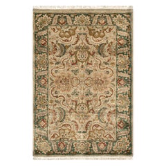 Tapis de luxe tissé à la main en laine vert/vert