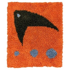 Retro Hand-woven mid-century fish wall carpet 