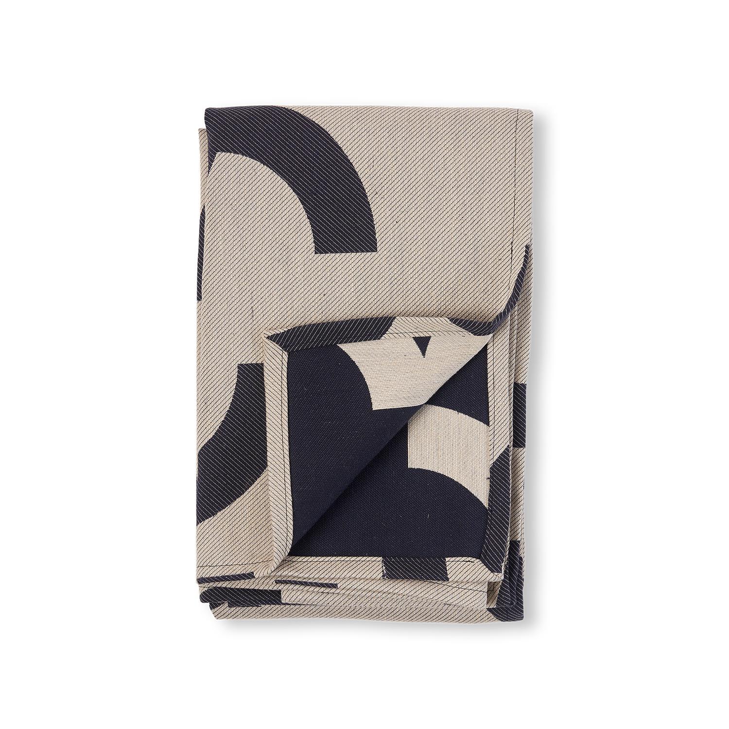 Handgewebte moderne Deckendecke, doppelseitig gemusterter Bettüberwurf, gewebt im Vereinigten Königreich (Moderne) im Angebot