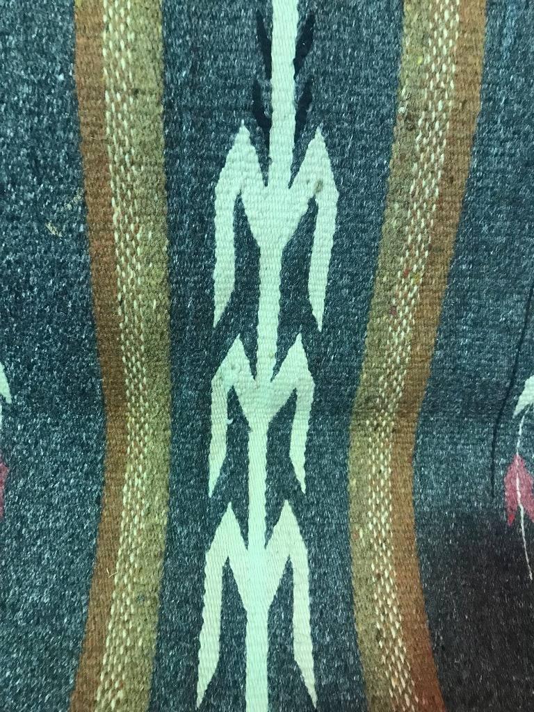 Native American Handwoven Navajo 'Yei' Pictorial Rug