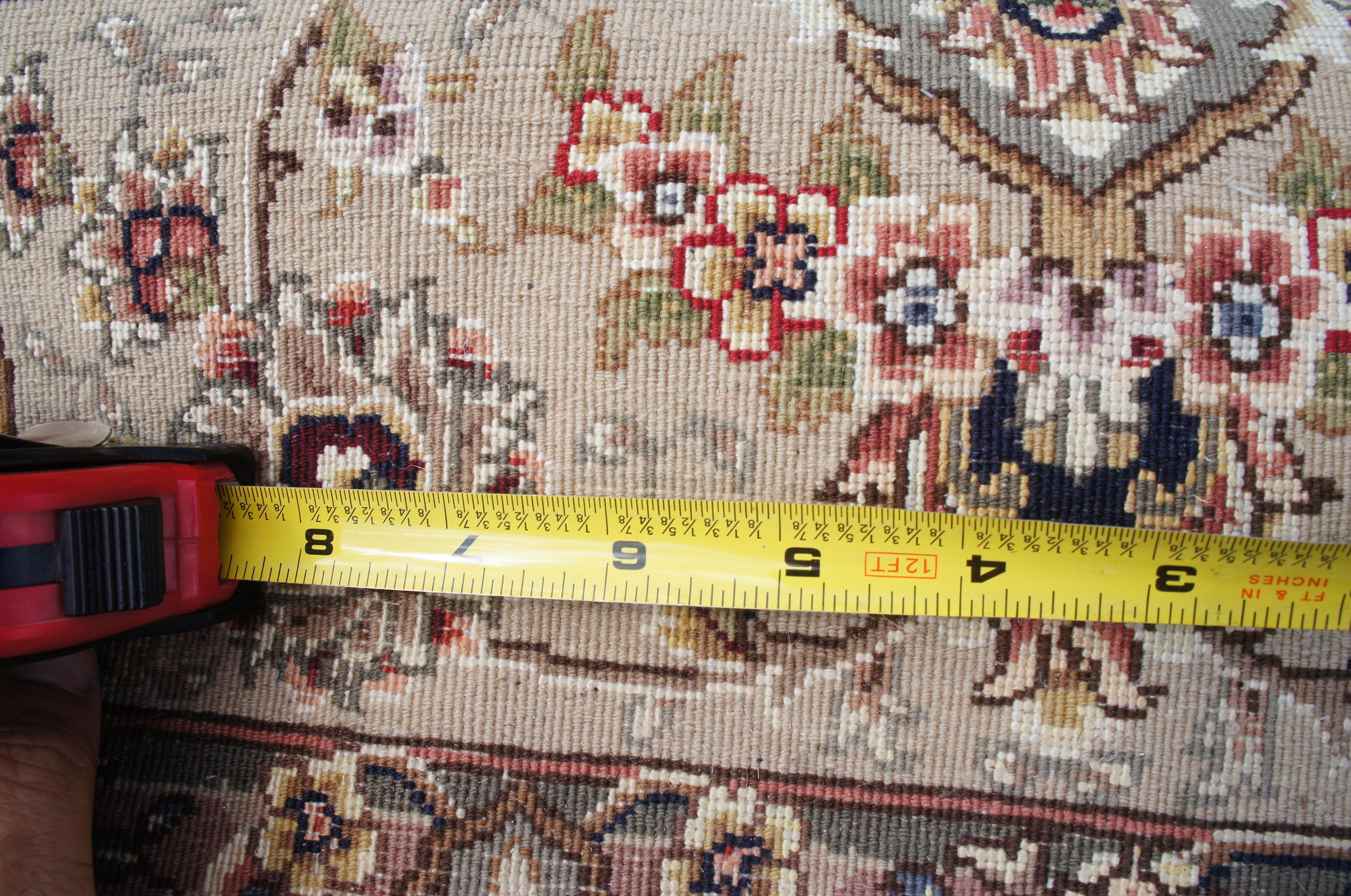 Hand Woven Sino Tabriz Geometric Medallion Red Wool Silk Area Rug Carpet 4 x 6' For Sale 7