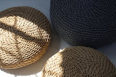 Hand Woven Outdoor / Indoor Ottomans by Studio Lloyd