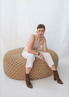 Hand Woven Outdoor / Indoor Ottomans by Studio Lloyd