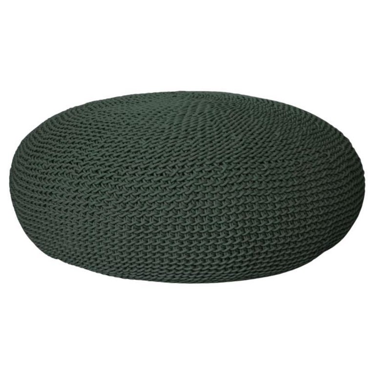 Hand Woven Outdoor / Indoor Ottomans For Sale at 1stDibs