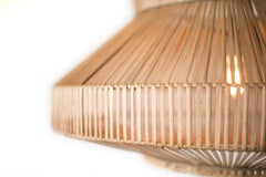 Handwoven Rattan Tall George Light Screen - Mexico City - León León Design
