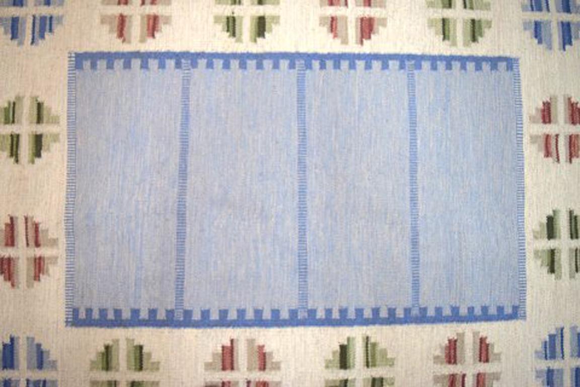 Scandinavian Modern Handwoven Rug / Carpet of Wool in 