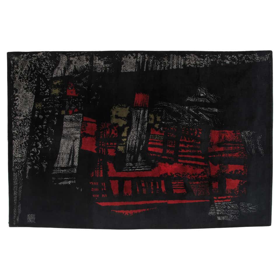 Gianni Versace Collection Black and Gold Designer Carpet, Rug. Barocco ...