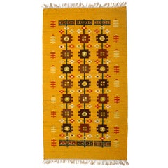 Retro Handwoven Rug / Tapestry by Cepelia, Poland