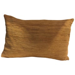 Handwoven Suede Cushions Color Ginger Rectangular