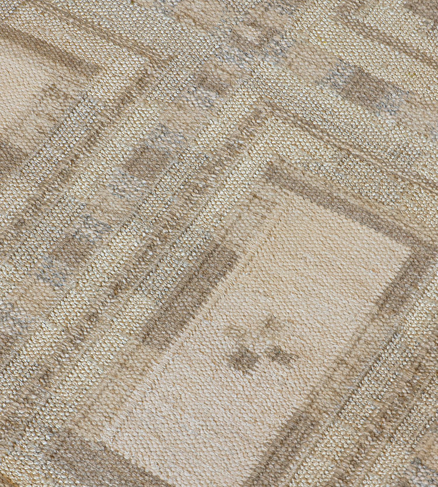 The Mansour Modern Swedish collection is primarily inspired by vintage Swedish flat-weave rugs whose geometric designs are relevant as ever in the 21st century. The handwoven collection utilizes a number of flat-weave techniques, yielding various