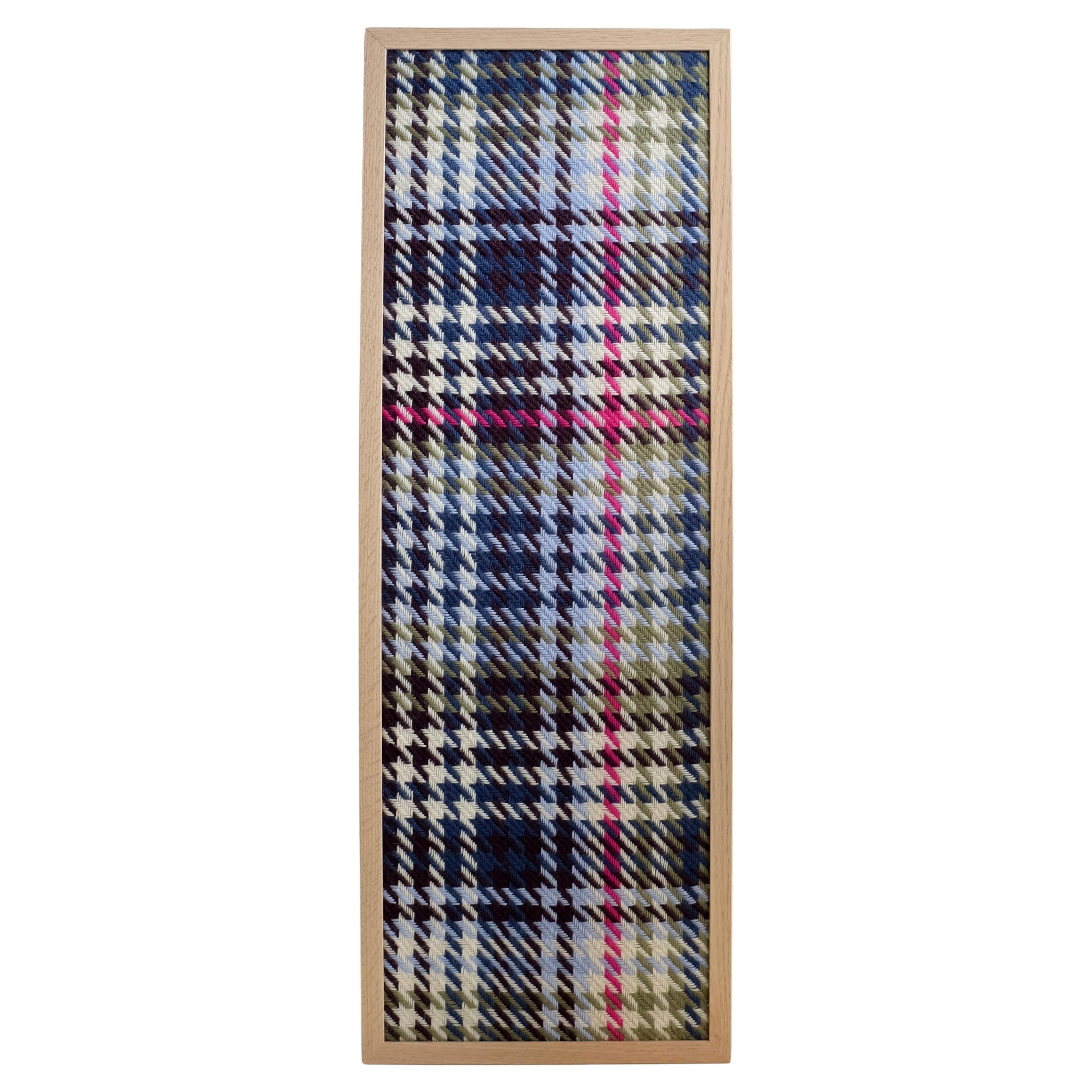 Hand Woven Wall Panel - "#101 - Pink Wensleydale" by Atelier Le Traon For Sale