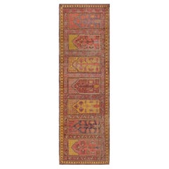 Hand-woven Wool Antique Circa-1900 Traditional Khotan Rug