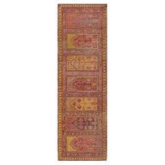 Hand-woven Wool Antique Circa-1900 Traditional Khotan Rug
