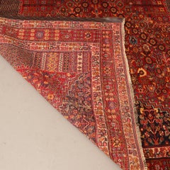 Hand Woven Wool Area Rug Nazami Traditional Floral Rust Carpet