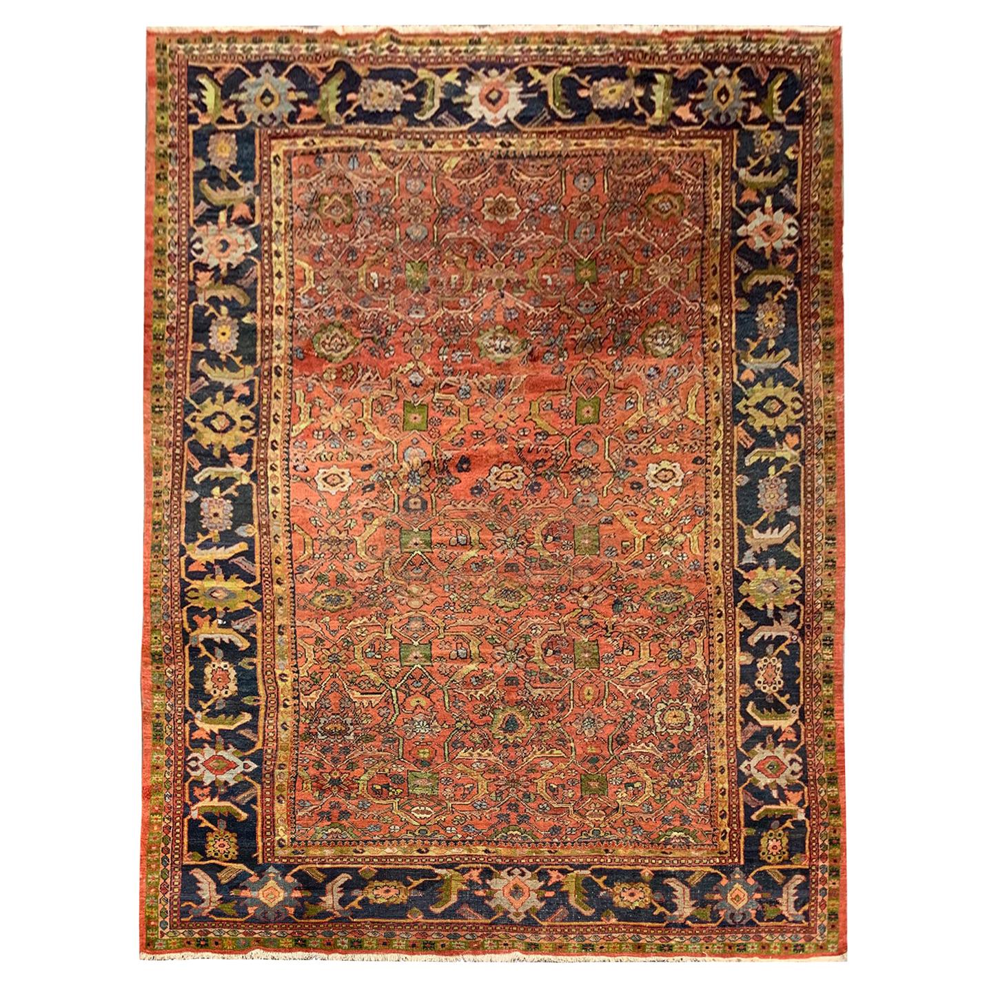 Hand Woven Wool Area Rug Traditional Oriental Rust Carpet For Sale
