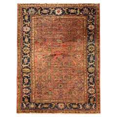 Hand Woven Wool Area Rug Traditional Oriental Rust Carpet