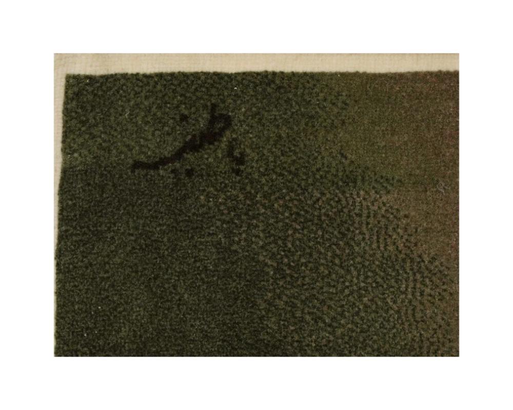 Hand Woven Wool Carpet After Charles Burton Barber In Good Condition For Sale In Long Island City, NY