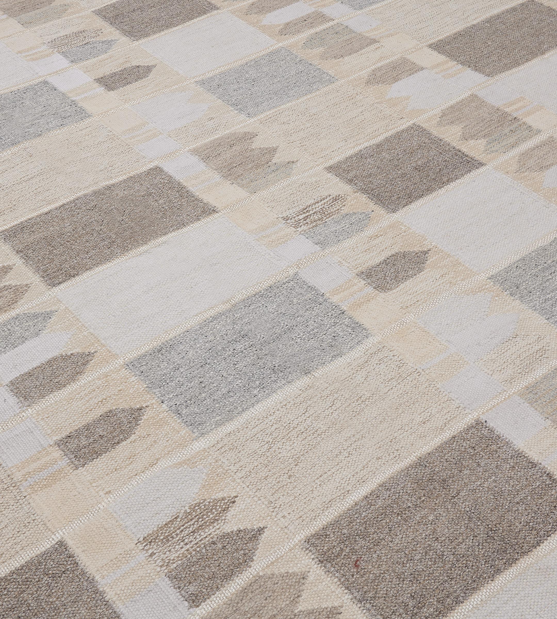 The Mansour Modern Swedish collection is primarily inspired by vintage Swedish flat-weave rugs whose geometric designs are relevant as ever in the 21st century. The collection utilizes a number of flat-weave techniques, yielding various distinctive