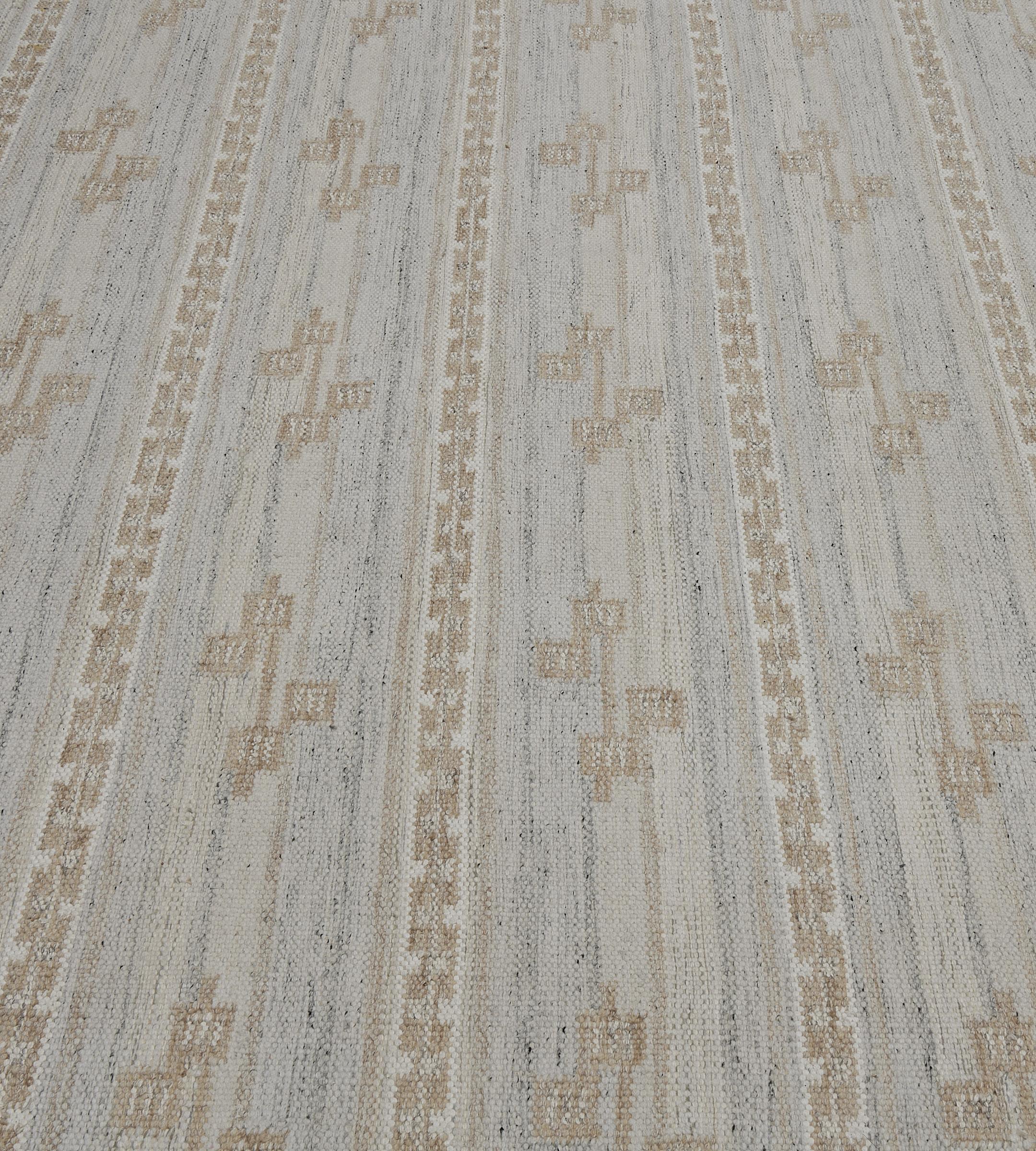 The Mansour Modern Swedish collection is primarily inspired by vintage Swedish flat-weave rugs whose geometric designs are relevant as ever in the 21st century. The collection utilizes a number of flat-weave techniques, yielding various distinctive